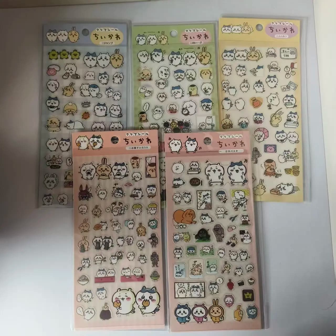 JIYI Cute Sticker Set Kawaii Usagi Hachiware Momonga Decorative Stickers for Notebook Journal Scrapbook Phone DIY Craft Gift