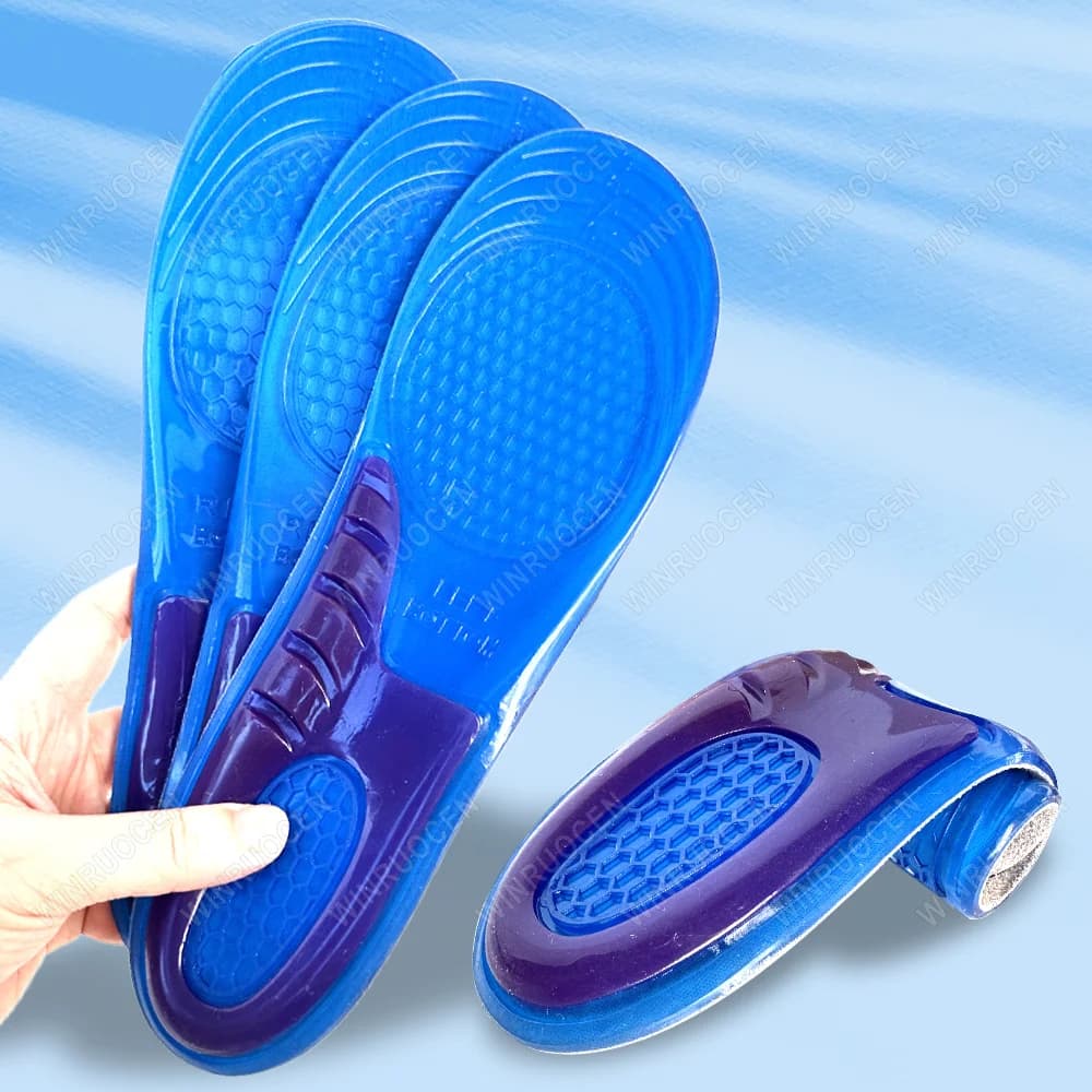 Soft Silicone Gel Solettes For Calcaneary Throttle Slurry Foot Bearing Foot Massage Heel Covers Shoe Bearings Increase men's tool woman