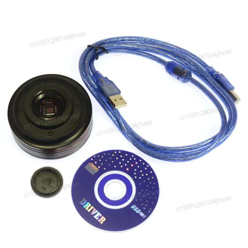 NEWUSB Microscopio Fotocamera 5.0MP CMOS Calibratore Industria digitale Microscopi con attacco C Lente d'ingrandimento per fotocamera USB PCB Riparazione Laboratorio fai da te