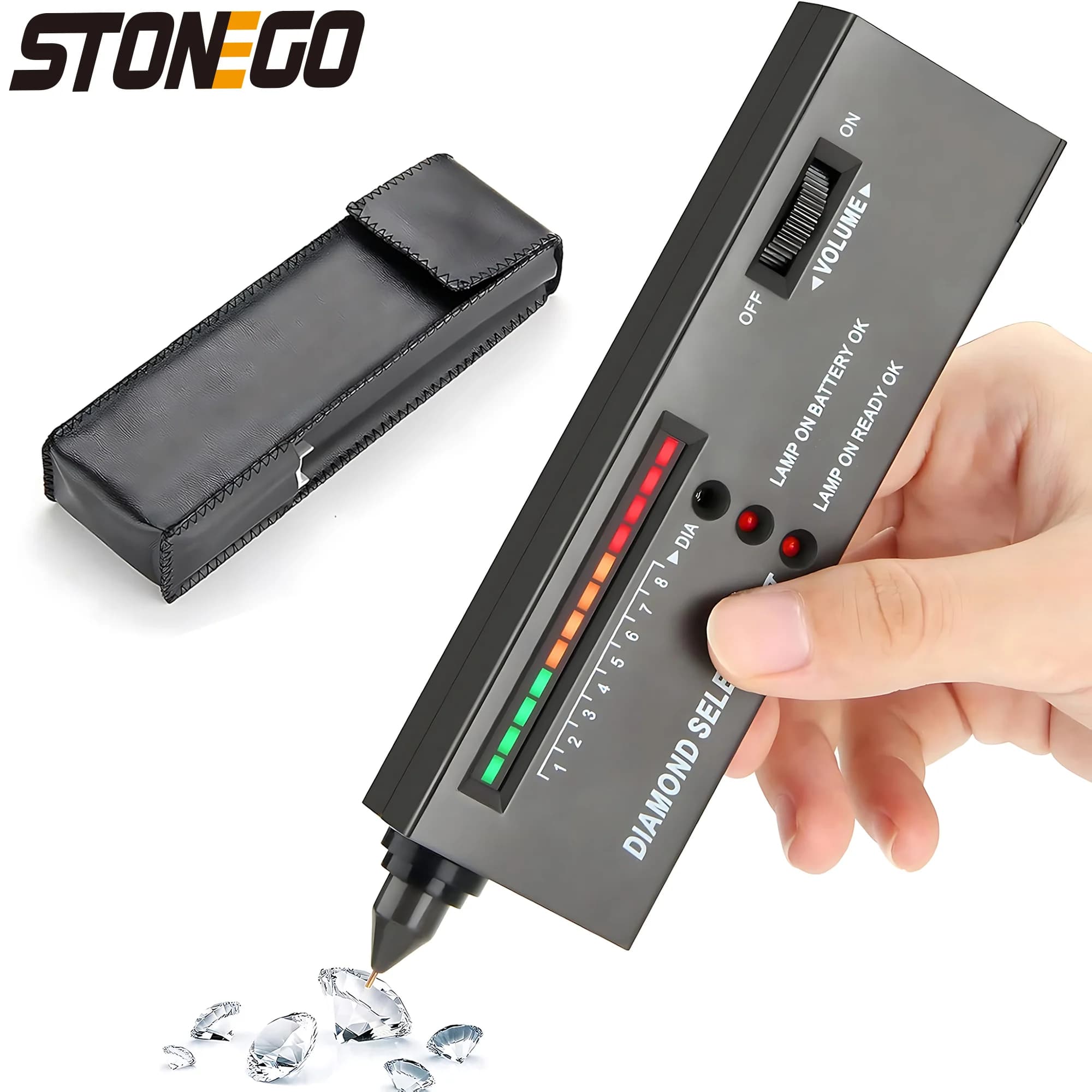 High Precision Diamond Tester, Professional Diamond Heading Pen, Diamond Selector Kit