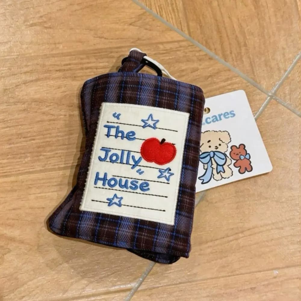 Cute Portable Passport Bag Cloth with Hook Passport Holder Multifunctional Jewelry Bag Outdoor Travel