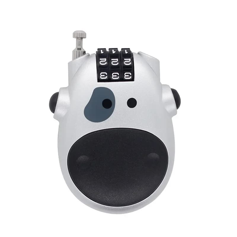 Bicycle motorcycle steel wire rope cow lock retractable helmet lock fashion Durable Combination Lock Wire Lock Bike Accessor