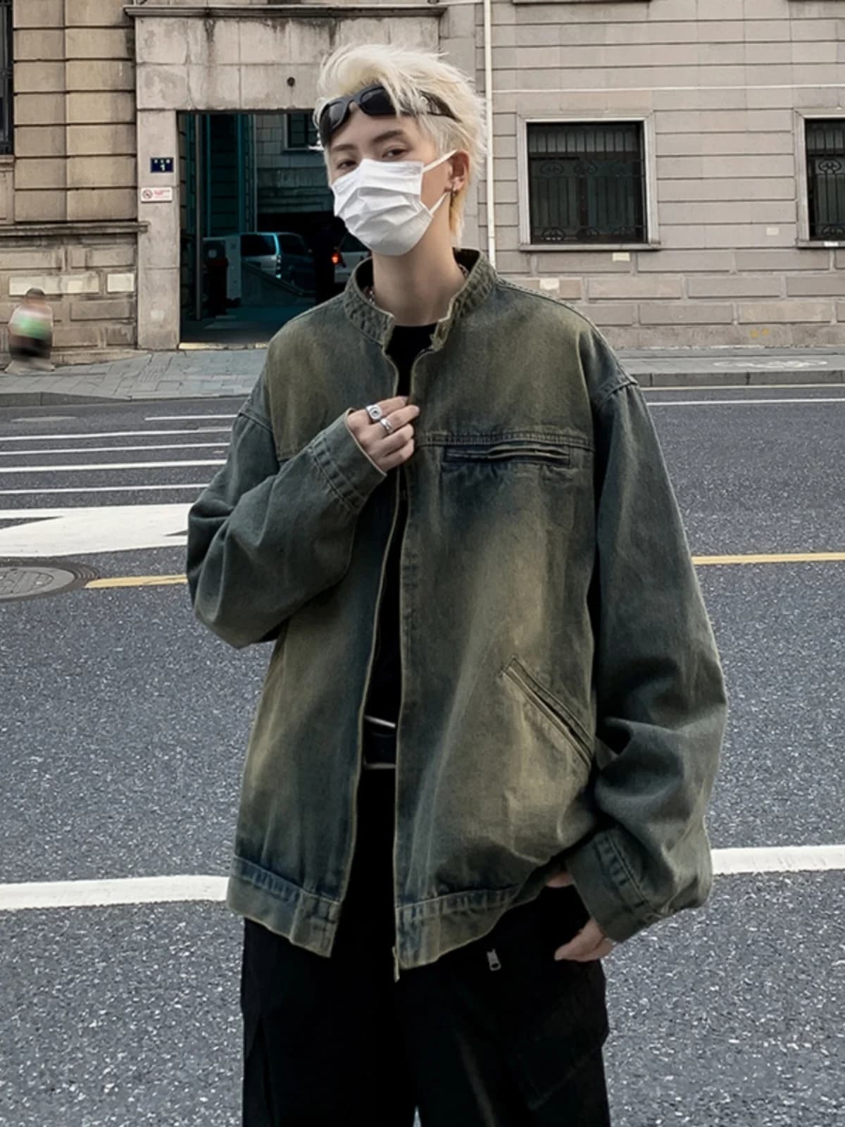 Washed Denim Jacket Men's Spring Autumn Loose Casual American Retro Style Youth Popular Long Sleeve Outerwear for Teens