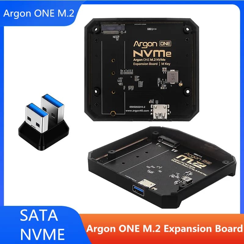 Argon ONE M.2 USB 3.0 expansion card to M.2 SATA NVMe SSD for Argon ONE V2 and Raspberry Pi 4