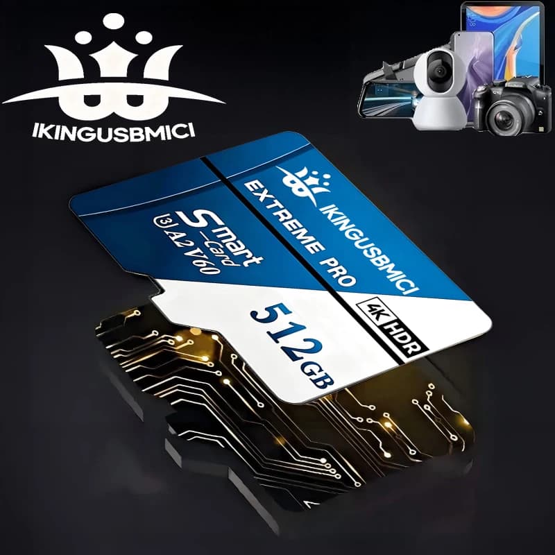New TF Cards Memory Card Micro TF SD Card SD Cards 128GB 256GB 512GB Full HD Waterproof V60 for Phone Dash Cam Smartphone