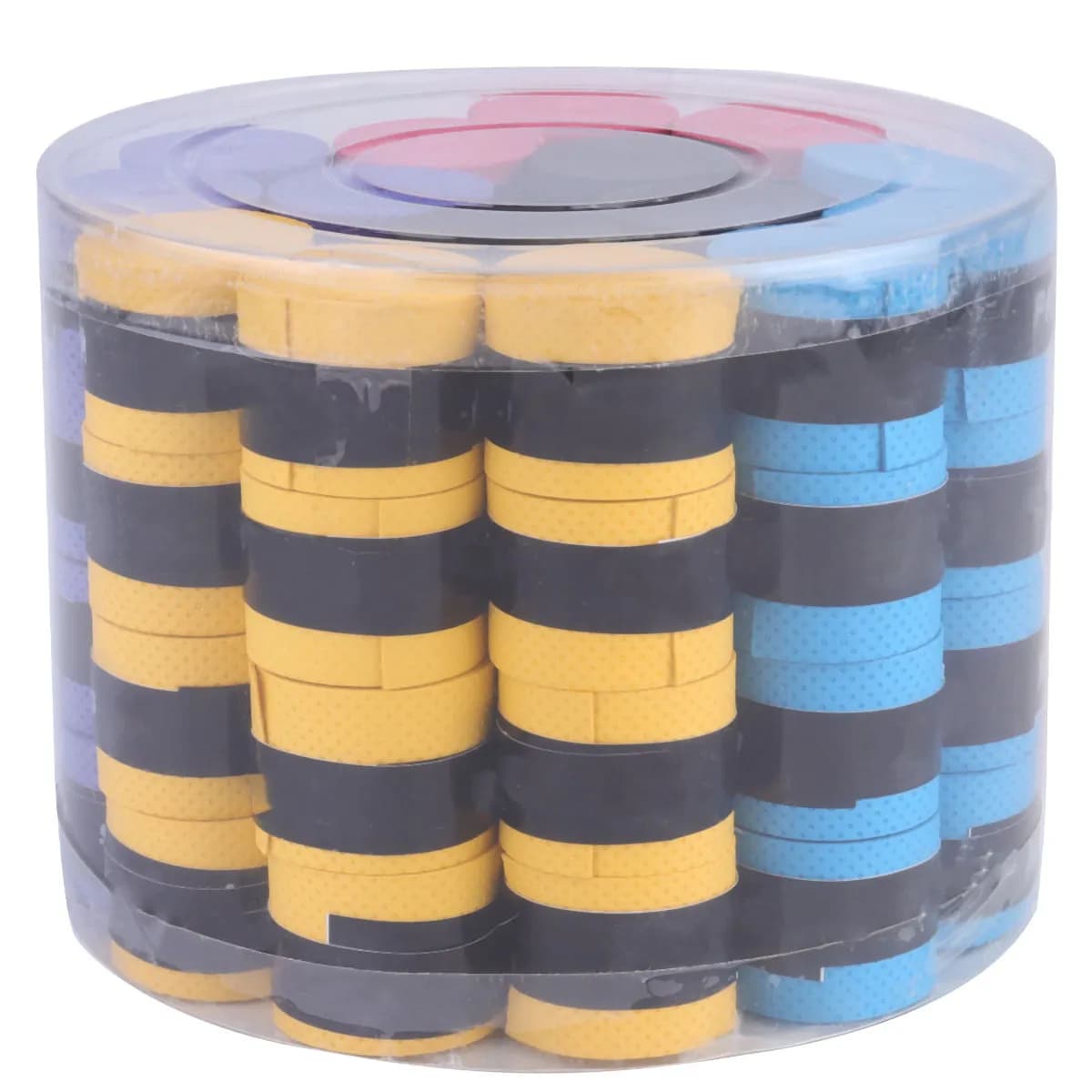 60 Pezzi Nastro Assorbente per Racchette, Nastro Antiscivolo Bianco per Tennis e Badminton, Overgrip per Squash, Fasce Avvolgenti Sostitutive per Impugnatura