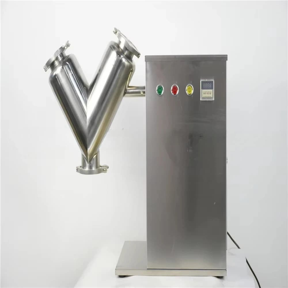Miscelatore Automatico VH-2 per Polveri, Uso Domestico e di Laboratorio, Miscelatore a Forma di V, Macchina per Miscelare Proteine in Polvere