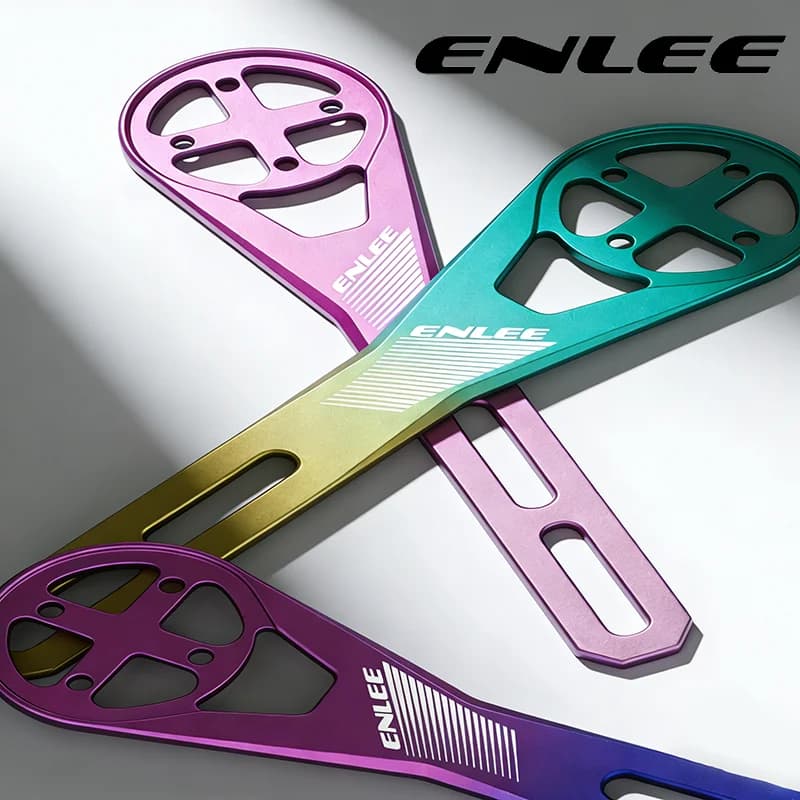 ENLEE Bike Computer Support Multifunctional Aluminum Alloy Tachometer Support Compatible with Front Light and Camera Support Bike Accessories