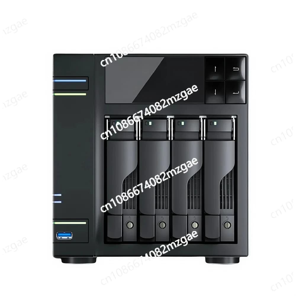 Server NAS Domestico N100 Quad Core 8GB DDR4 Dual LAN 2.5GbE 4 Bay per Hard Disk M.2 NVMe SATA HDD SSD
