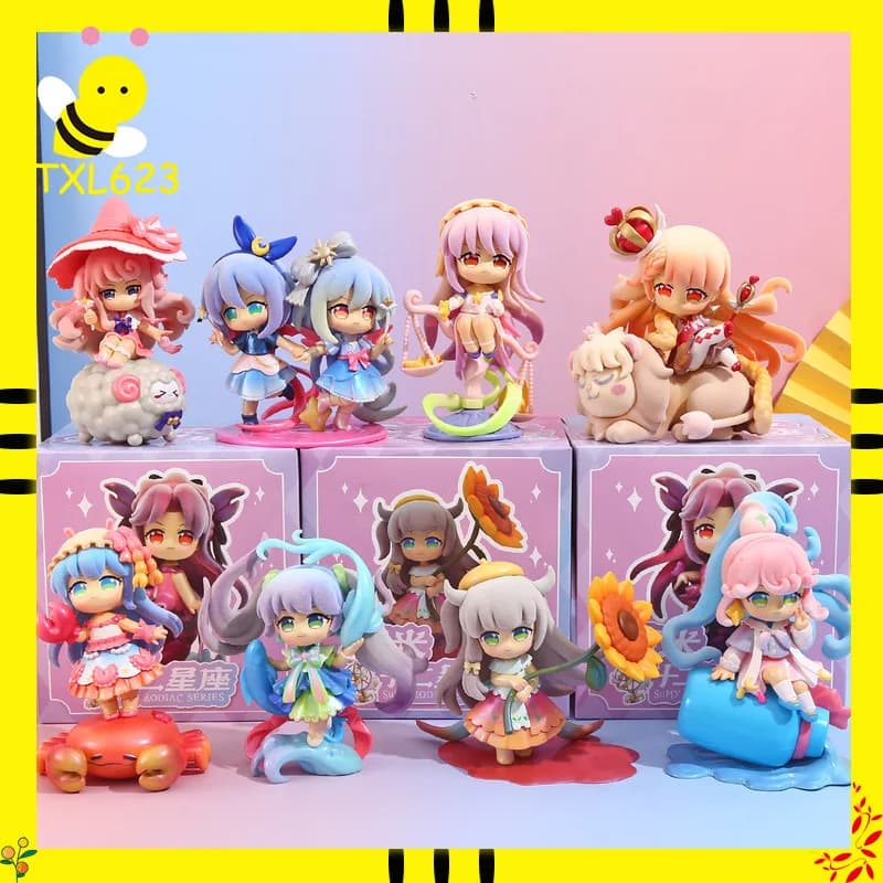 Genuino Sumy The Dodici Segni dello zodiaco Serie Blind Box Scatola misteriosa Giocattoli Cute Action Anime Figure Kawaii Modello Regalo a sorpresa