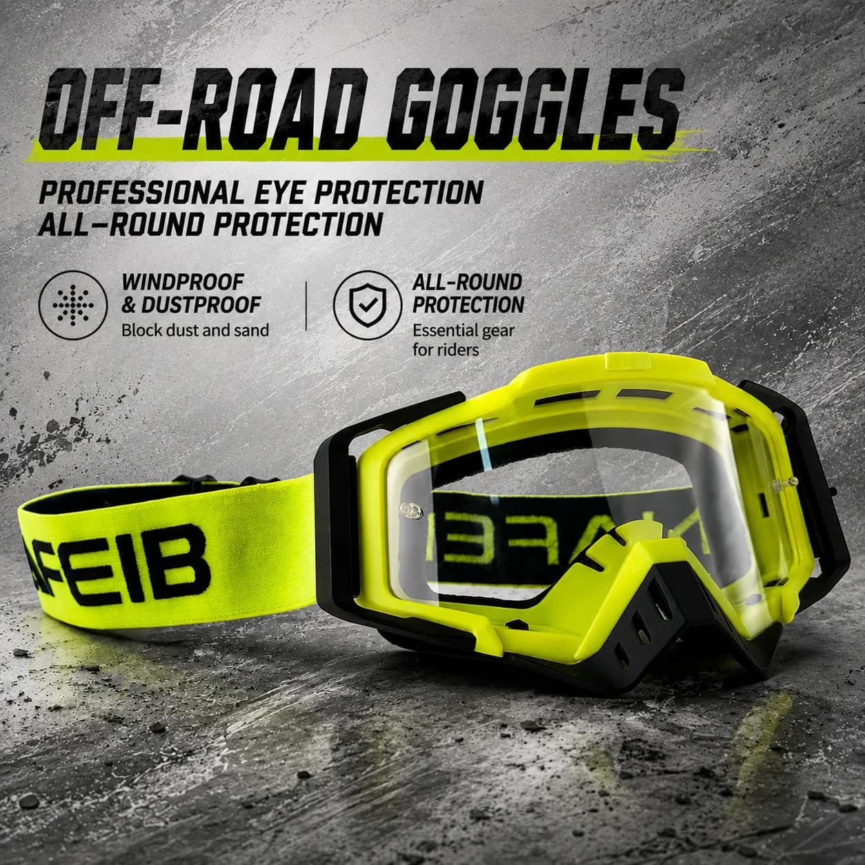 Motocross Goggles Men Women Dirt Bike Motorcycle Glasses Windproof MX Cycling Sunglass Ski Goggles Moto Training Equipment