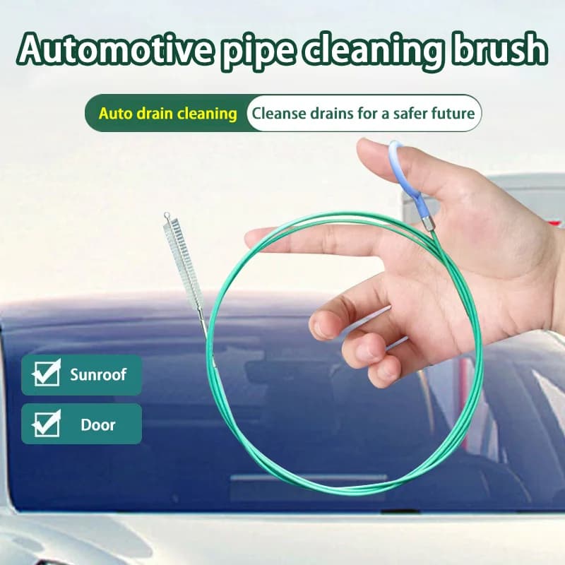 Car Sewer Unclogger Cleaning Brush Car Sunroof Long Hose Drain Hole Drain Unclogger Car Pipe Tool Cleaner Auto Accessories