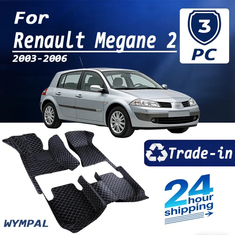 Personalized Luxury Car Mats for Renault Megane 2 2003 2004 2005 2006, Complete Car Mats for Men and Women