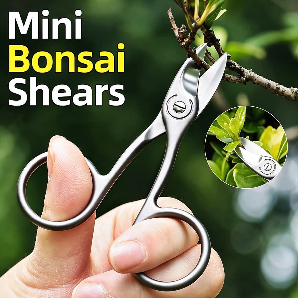 Bonsai Shear Stainless Steel Scissors Mini Pruners for Succulent Trimming Flower Arrangement Garden Pruning Hand Tools