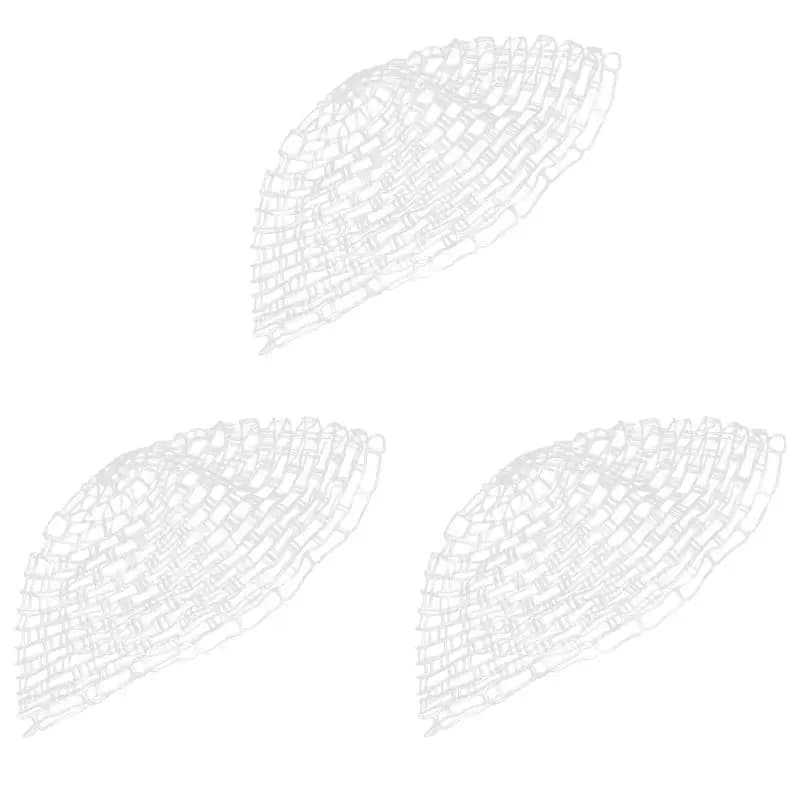 XSXS-3Pcs 47 Inch Clear Rubber Replacement Net Replacement Bag For Fly Fishing Landing Net Fishing Tackles