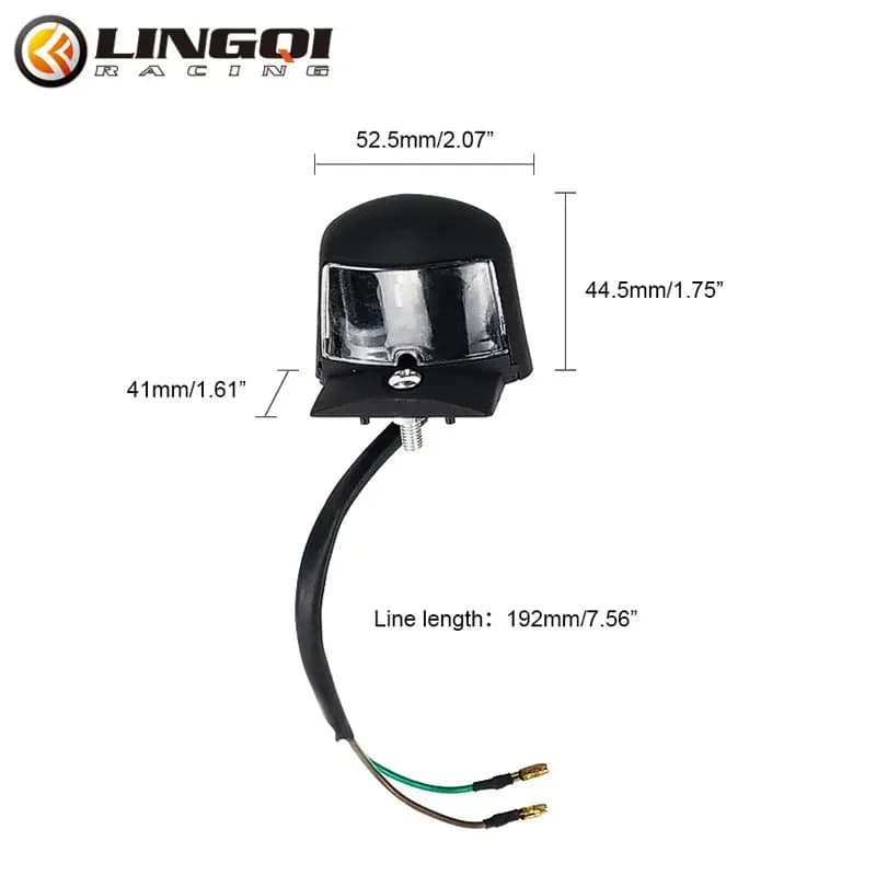 LING QI Pit Dirt Bike Light Plate PP PC LED lights for plastic motorcycle for most parts accessories for motocross