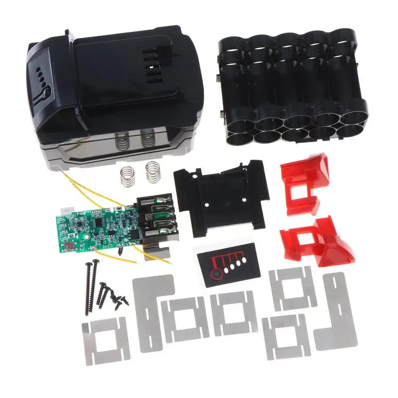 21700 Li ion Battery Case with PCB Protection Circuit Board Durable Plastic Box Storage Safe Rechargeable Power Bank Container