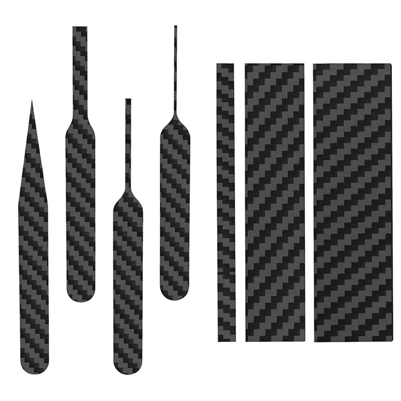 Set di bastoncini abrasivi in fibra di carbonio AB34 (7 pezzi) - Per strumenti di molatura e lucidatura di modelli in scala