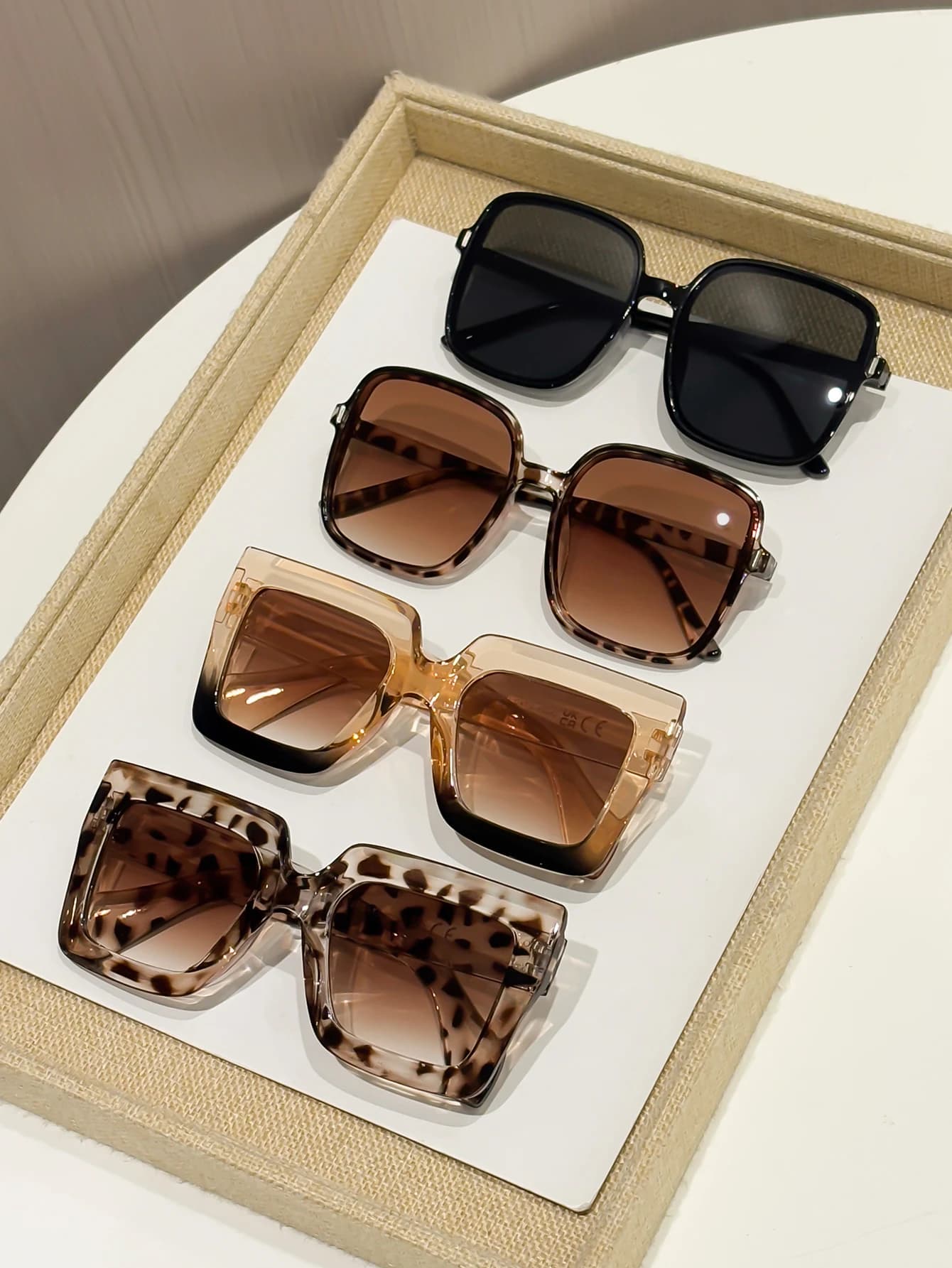 4PCS Full Frame Classic Modern Minimalist Women Fashion Glasses For Daily Life Outdoor Travel Shopping