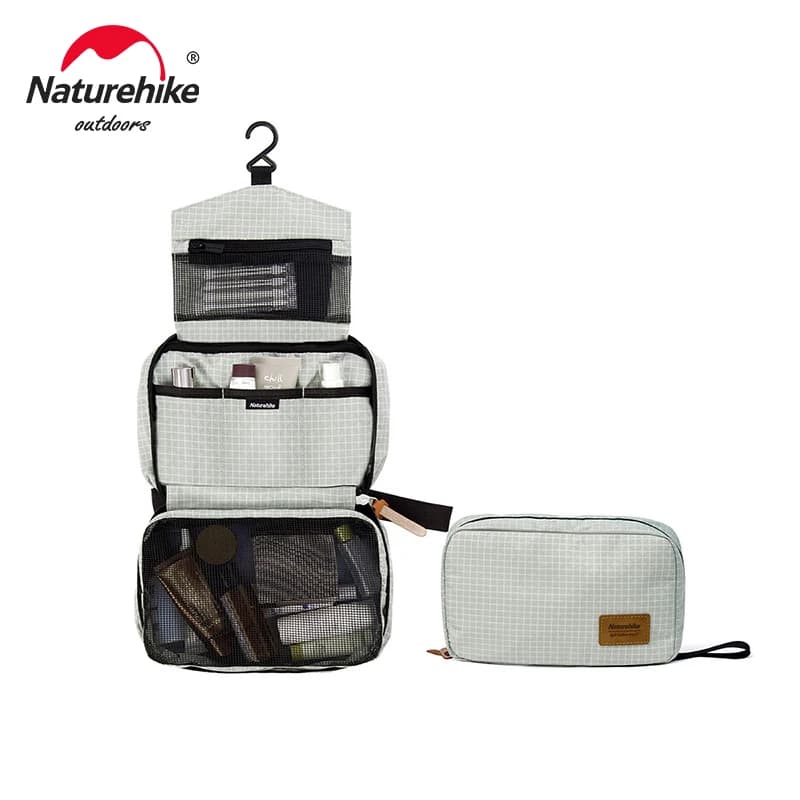 Naturehike SN03 Toiletry Bag Portable Business Travel Bag Outdoor Organizer Dress Organizer Makeup Bag with Wet and Dry Separation