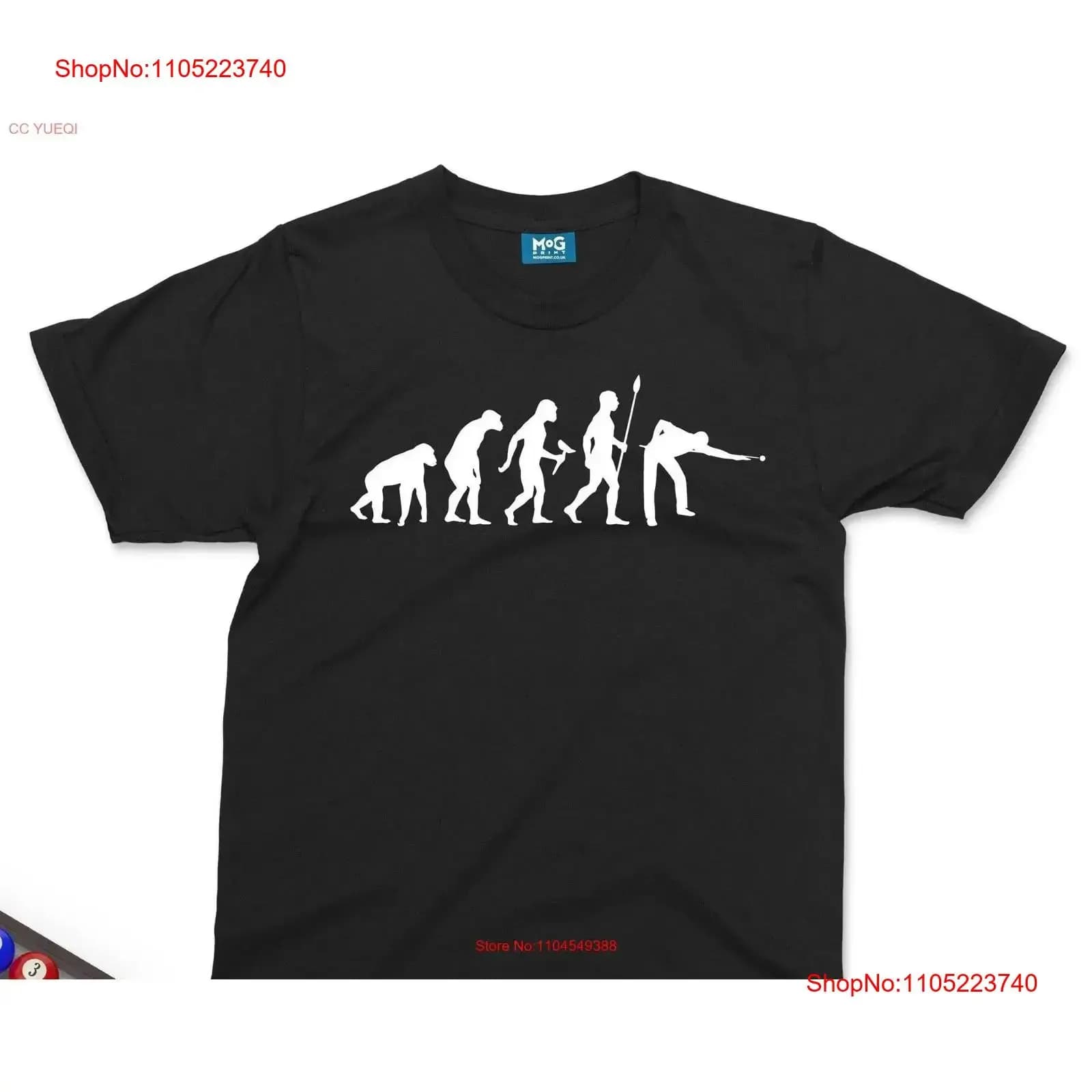 Evoluzione della maglietta da biliardo Snooker 8 Ball Player Cue Sports UNISEX per lui il suo vintage lavato moda traspirante confortevole