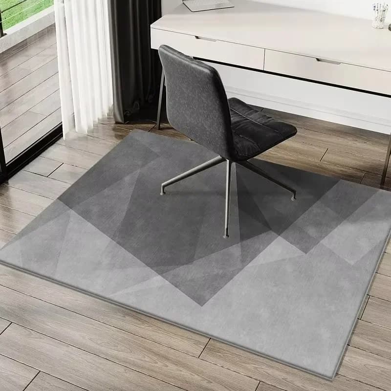Geometry Ins Style Gaming Room Rotating Chair Floor Mat Anti slip Washable Floor Mat Wear resistant and Durable Home Decor