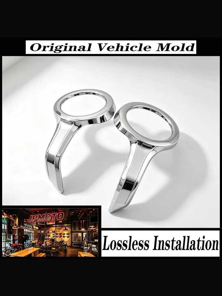 For Honda Goldwing Gold Wing GL1800 F6B 2018-2023 Motorcycle Fog Light Trim Ring Cover Decoration Chrome ABS Accessories Pair