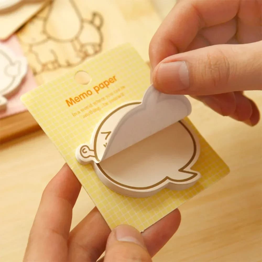 Simpatiche note adesive Cartone animato carino cipolla faccine Note creative appiccicose Blocco note Note non facilmente danneggiate Materiale scolastico per ufficio
