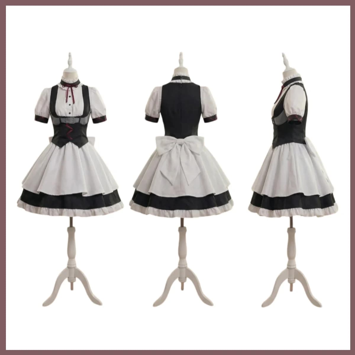 Steins;Gate Faris NyanNyan Maid Cosplay Set Pink Wig Birthday Halloween Party Outfit for Women 2026