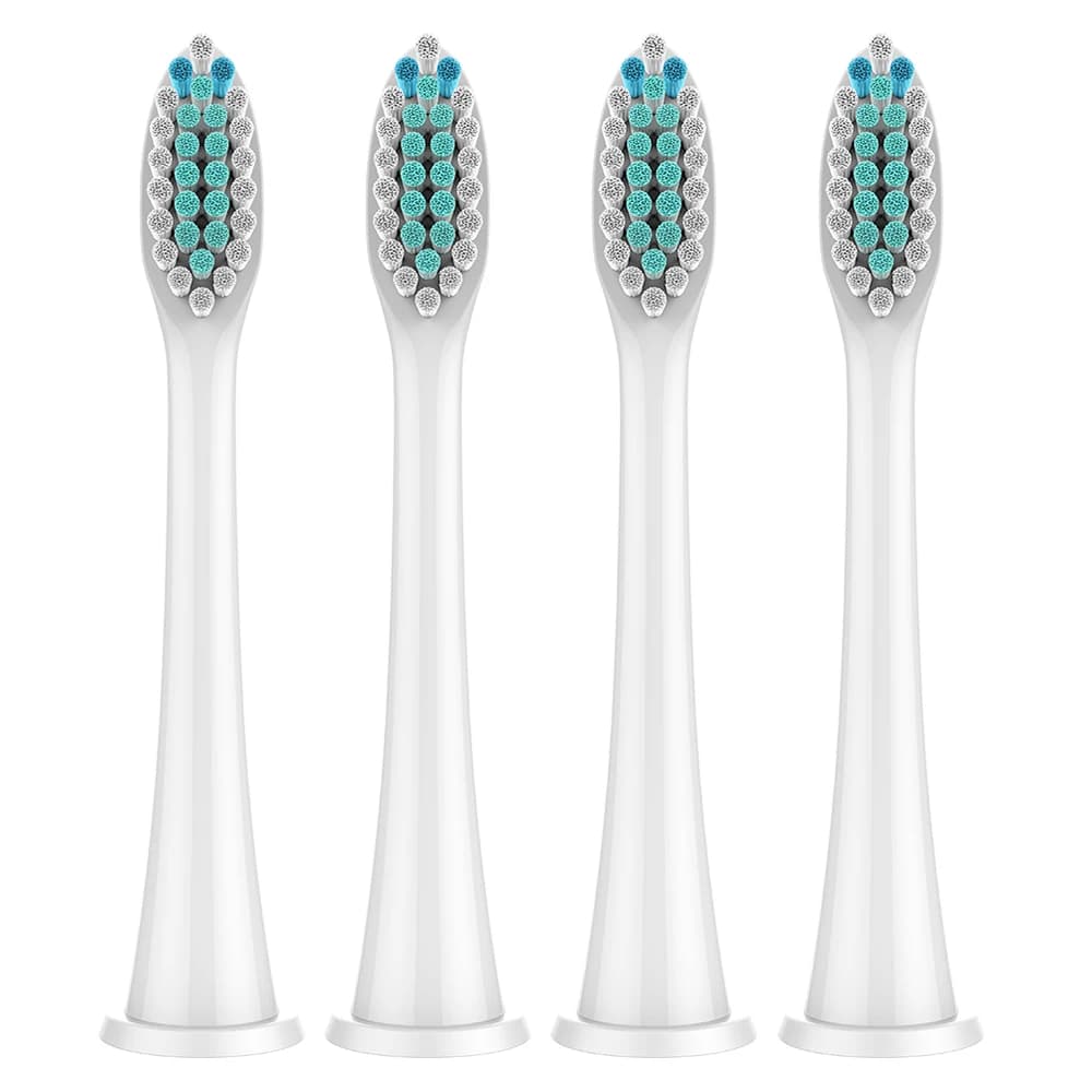 Confezione da 4 Testine di Ricambio Sonic Compatibili con Spazzolino Elettrico Philips Sonicare, Testine per HX4100/1100/5300/6100