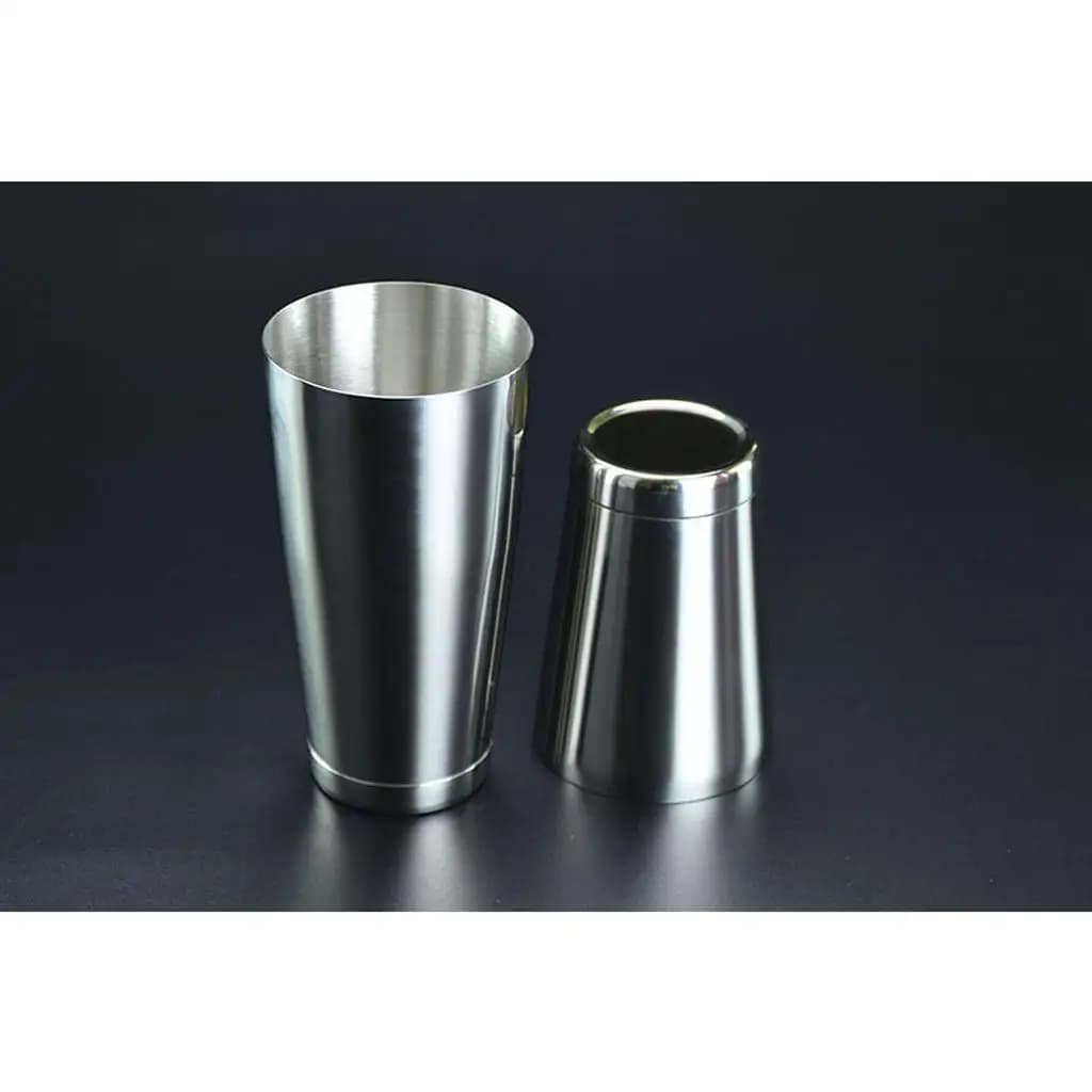 Set Shaker in Acciaio Inox, Due Pezzi, Bicchieri per Miscelare Cocktail per Casa e Bar, Preparazione di Bevande per Feste