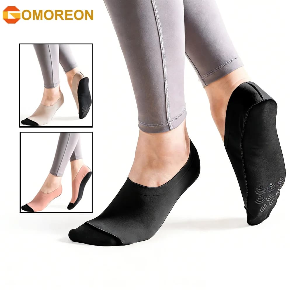 1Pair Yoga Socks for Women Non Slip Grip Socks for Yoga, Barefoot Grippy Yoga Sock Womens Gifts