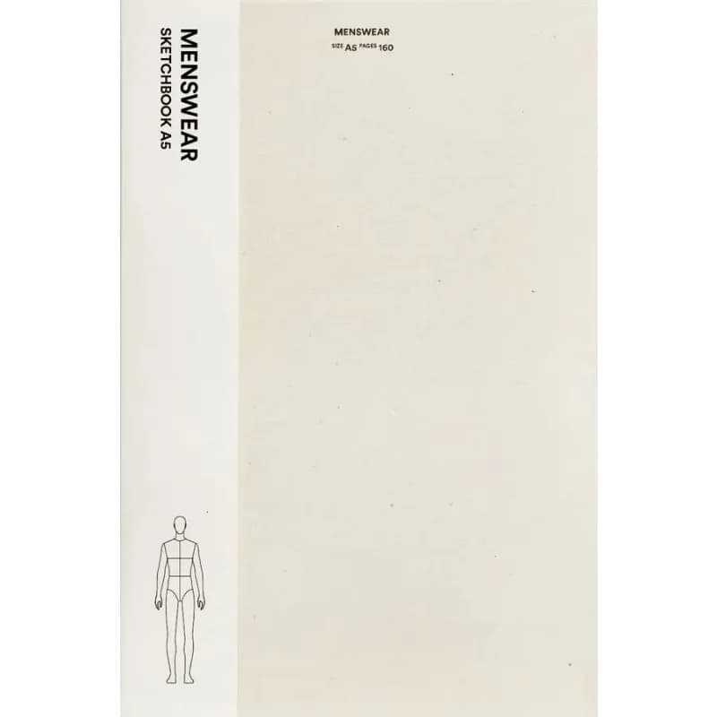 Menswear Sketchbook A5 Fashionary Fashionary 9789887711148 Book