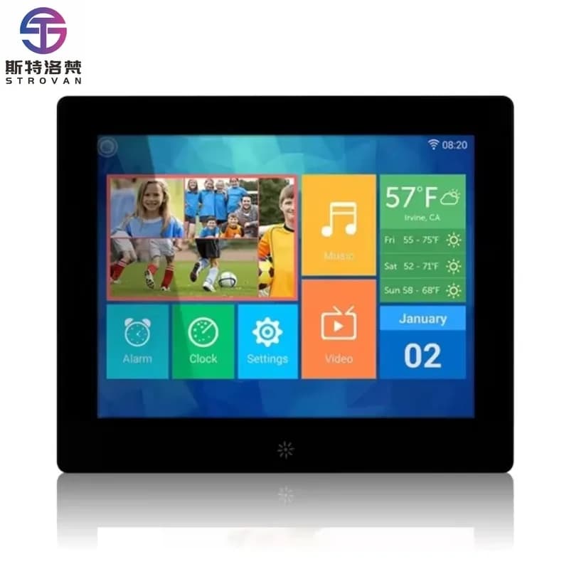 8 Inches Digital Photo Frame Memory Optional with Picture/Music/Videos IPS 800*600 Resolution