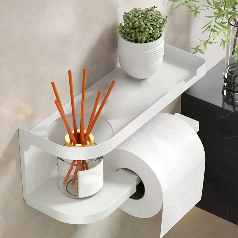 Portarotolo da parete 1 pz, portaoggetti in plastica, porta salviette da cucina, porta bottiglie per condimenti, porta rotolo carta igienica da bagno