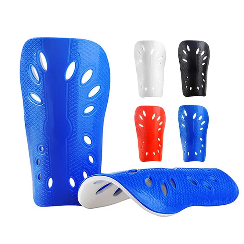 (Summer) 1 pair of plastic football bats protections for children's legs protective equipment for adults breathable braces