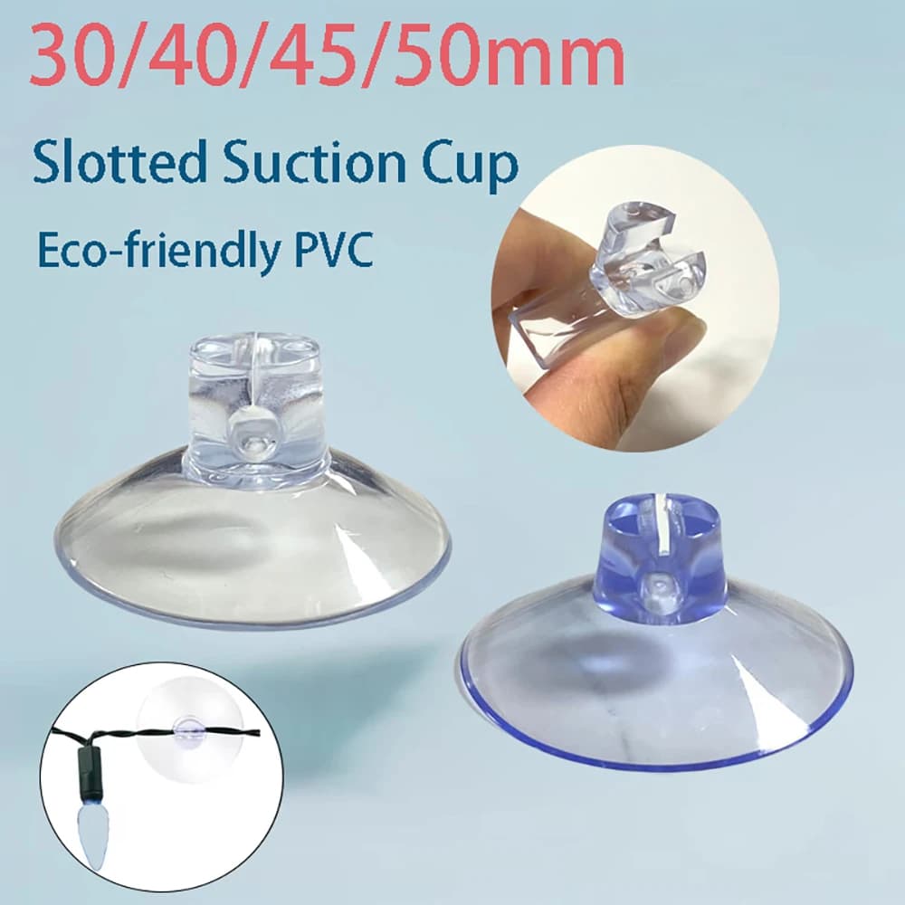 30/40/45/50mm Suction Cups With Holes For Open Suction Cup Light String Refrigerator Hook Suction Cup Accessories 10Pcs
