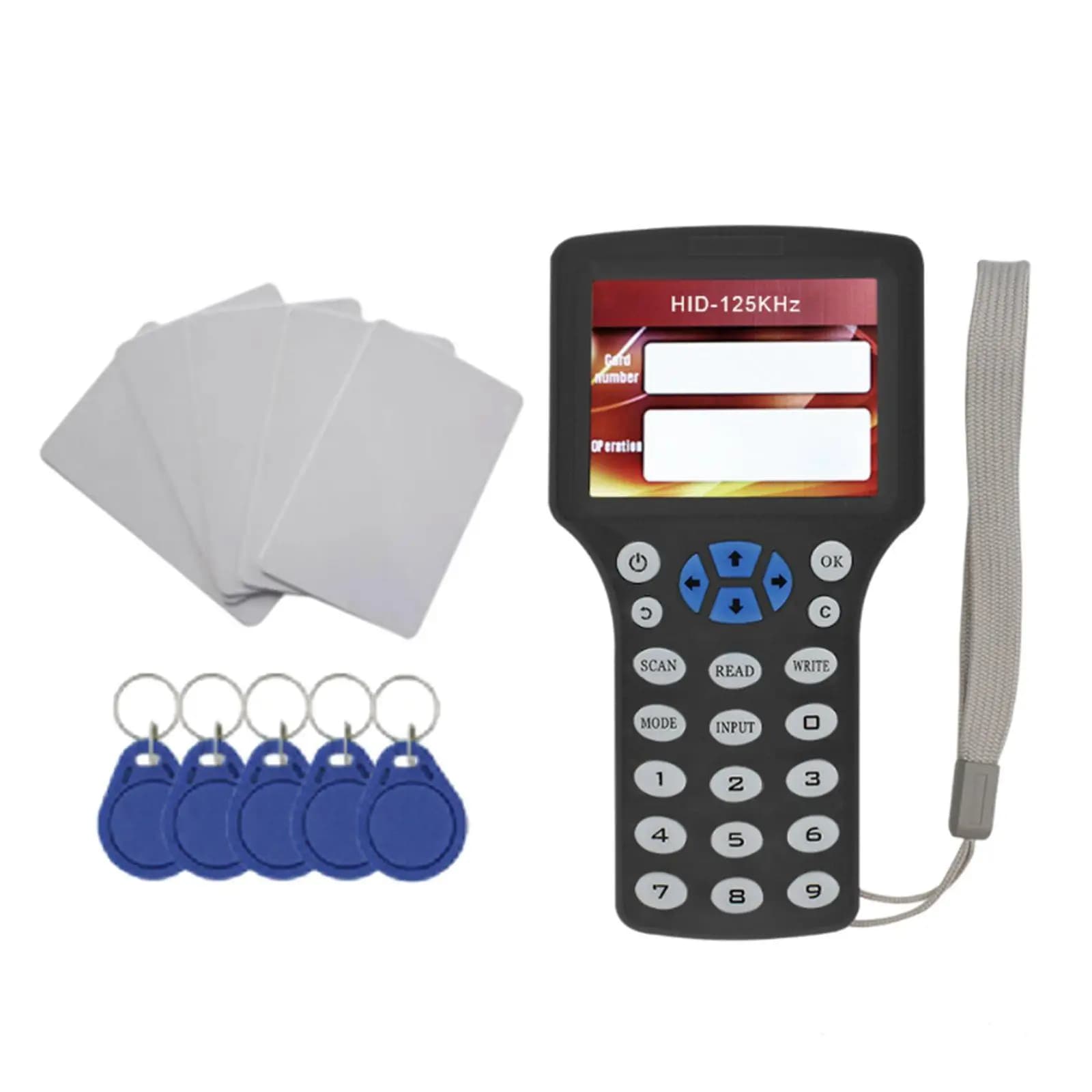 Lettore RFID Portatile con Interfaccia USB 13.56MHz, Copiatore di Carte HID, Decodificatore UID, Lettore NFC, Duplicatore RFID per HID 1386/1326/1346