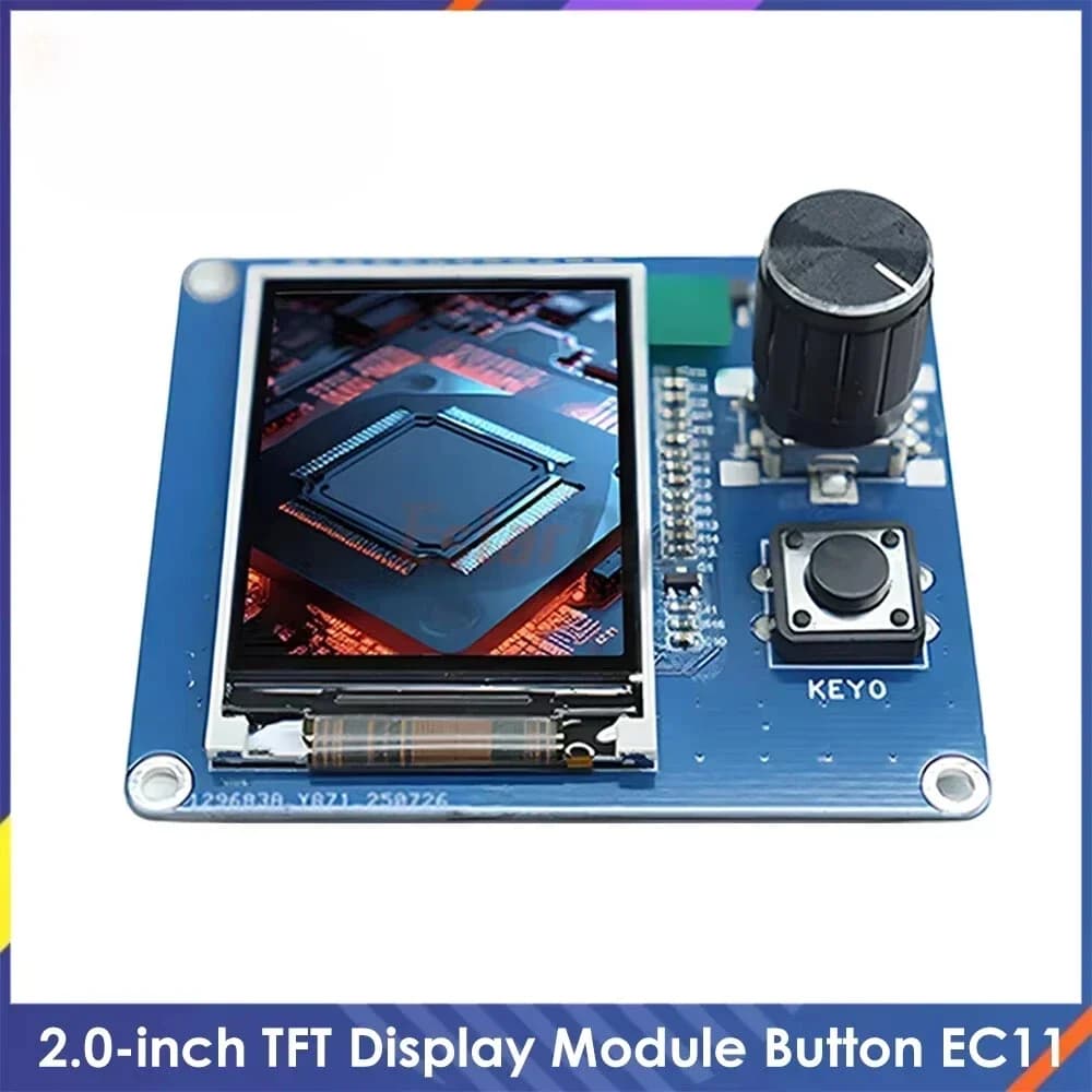 Display LCD TFT da 2.0 Pollici con Encoder Rotativo EC11, Interfaccia IIC SPI per Progetti Fai-da-Te Arduino ESP32 Raspberry Pi