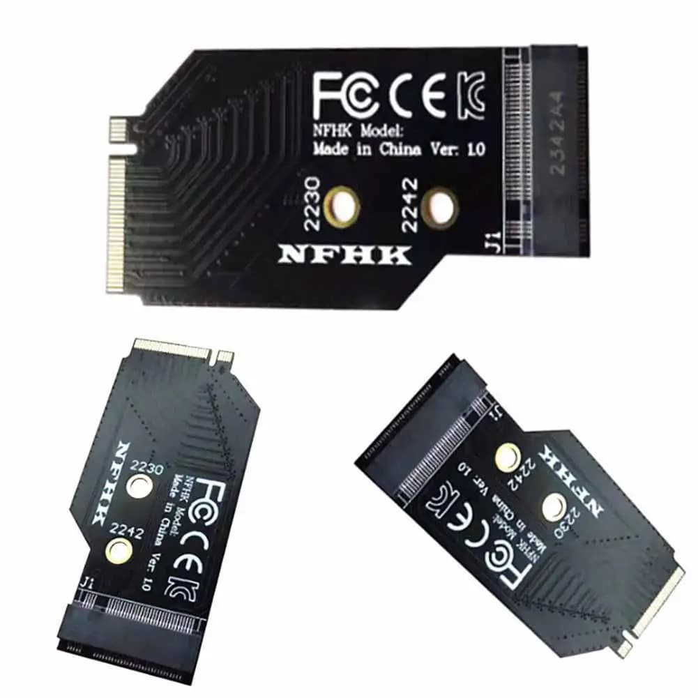 Per Legion Go Scheda adattatore per disco rigido Console di gioco portatile Conversione da 2242 a 2280 NVMe M.2 PCIe 4.0 Adattatore per scheda di espansione