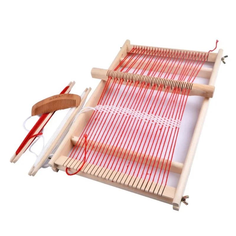 NEW Pretend Play Toys Wooden Traditional Weaving Loom s Wooden Toy Educational Gift Craft Weaving Frame Gifts