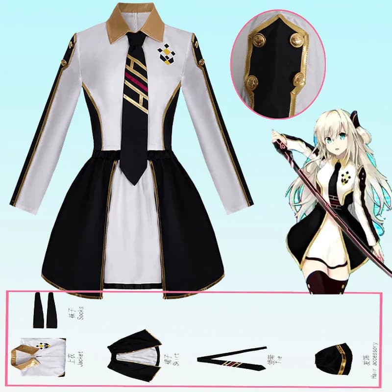 Women's Dress Cosplay Sky Striker Ace Raye Dress Uniform Halloween Christmas
