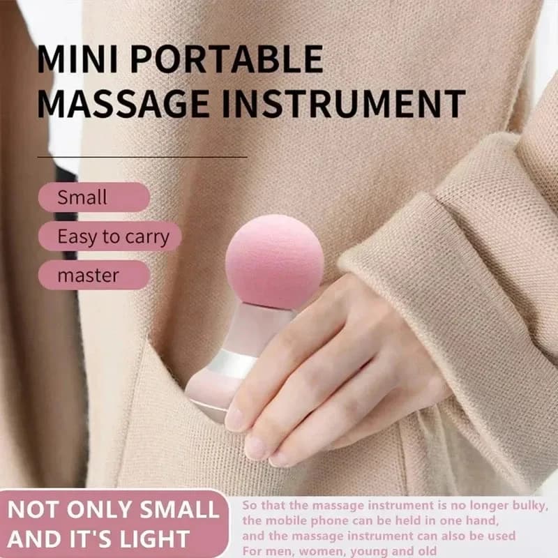 Mini Deep Percussion Portable Massage Gun for Muscular Massage Handbook for Athletes and Lifts from the Pain of Back and Body
