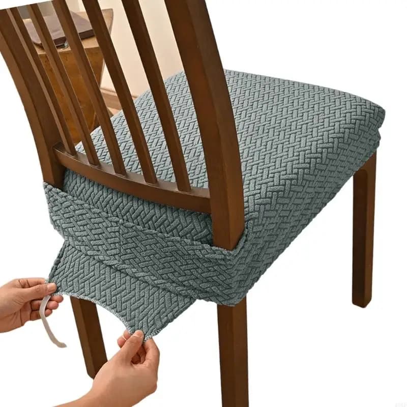 Coperchio cuscino sedia in memory foam con particelle silicone a prova slittamento tessuto in poliestere inferiore per