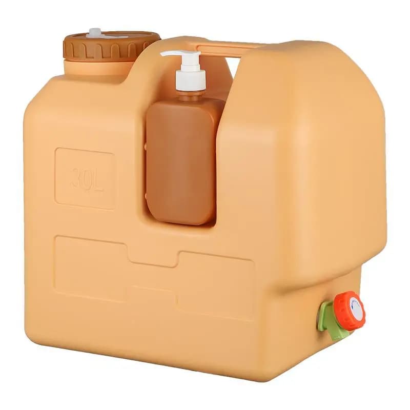 Portable 15L Waterproof Eco-Friendly Outdoor Water Bottle With Soap Dispenser For Camping Hiking Adventures