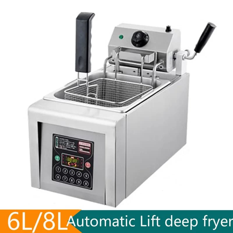 Smart Commercial Automatic Frying Machine With Lift, Fried Chicken Machine, 8L Electric Frying Machine, Professional Equipment