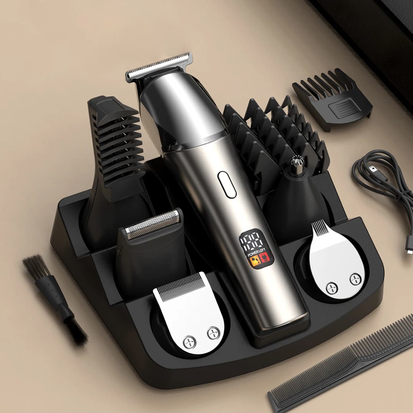 Mijia Waterproof 11-in-1 Men's Grooming Kit Electric Beard Trimmer Shaver Hair Clipper Rechargeable Nose Hair Trimmer
