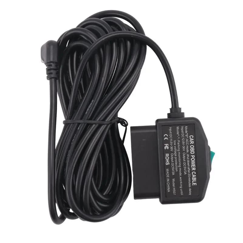 Dash Cam OBD Hardwire Kit,Dash Camera USB Type C Hardwire Kit With OBD Power Cable For Dashcam 12-24V To 5V/3A-M54K