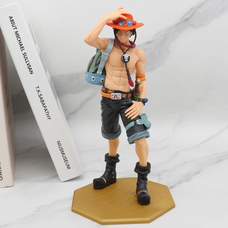 Hot Anime One Piece 10th Anniversary Fuoco Fist Escal D Ace Rufy Fratello Figura Giocattoli Portgas D Ace PVC Action Model Bambole Regali