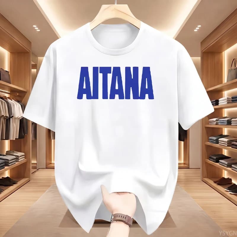 T-shirt stampata Singer Aitana Cuarto Azul Tour 2026 da uomo e donna, abbigliamento per fan Hip Hop, maglietta a maniche corte, top, t-shirt pura